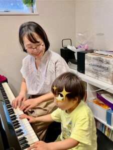 ピアノレッスン様子